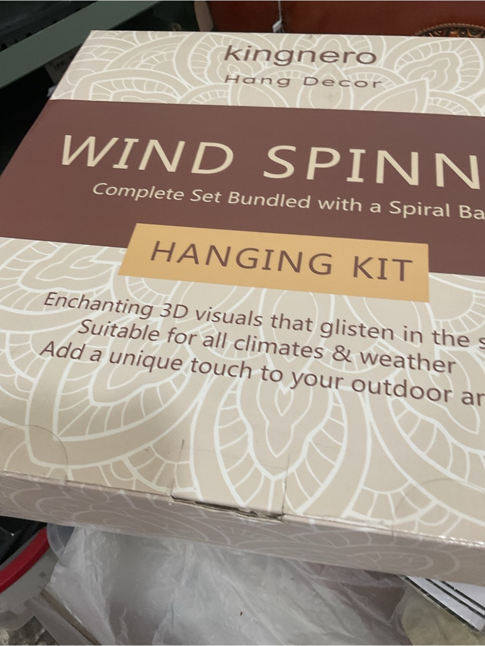 Wind Spinner Hanging Kit - Beige/Brown